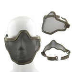 Maschera di protezione stile rete a mezza faccia con cinturino elastico, Net Mesh Style Mask (Army Green), Half Face Net Mesh Style Mask(Black), Net Mesh Style Mask(Brown)