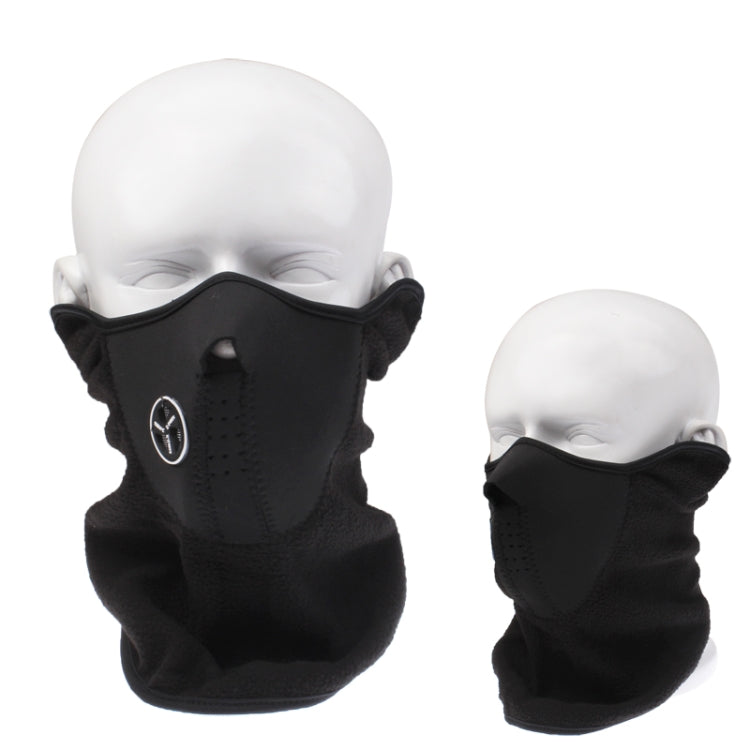 Mezza maschera outdoor in pile per prevenzione ventilazione