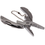 Mini pinza multifunzionale in acciaio inossidabile, pinza, coltello, kit di utensili, portachiavi, 5 In 1