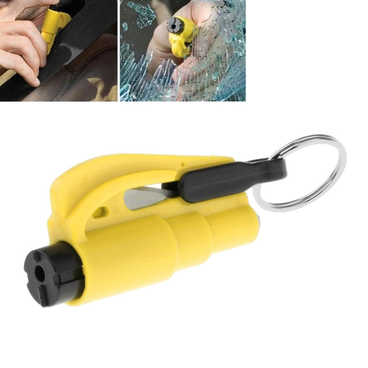 Strumento portatile per martello di emergenza per auto 3 in 1, portachiavi, coltello per vetri rotti, 2 in 1 Black, 2 in 1 Red, 2 in 1 Yellow