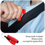 Strumento portatile per martello di emergenza per auto 3 in 1, portachiavi, coltello per vetri rotti, 2 in 1 Black, 2 in 1 Red, 2 in 1 Yellow
