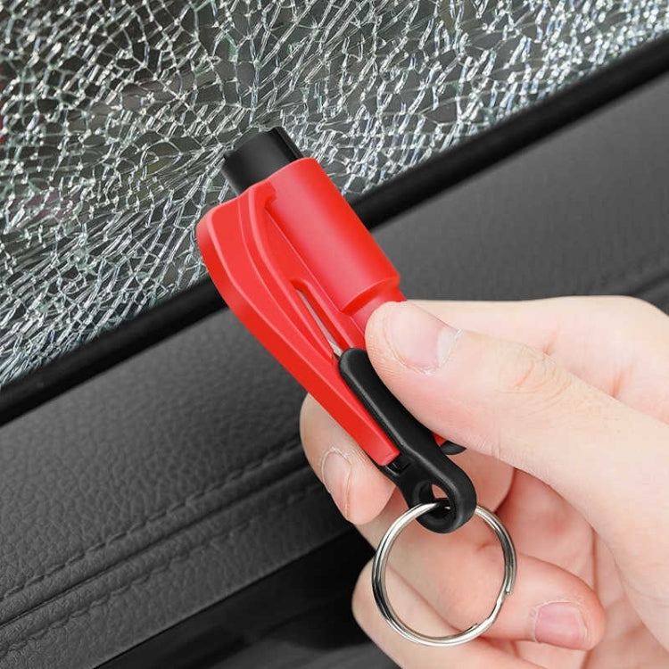 Strumento portatile per martello di emergenza per auto 3 in 1, portachiavi, coltello per vetri rotti, 2 in 1 Black, 2 in 1 Red, 2 in 1 Yellow