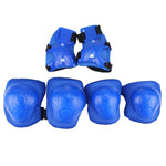 Set di protezioni per pattini a rotelle, ginocchiere, gomiti e polsi 6 in 1, Gear Sets(Dark Blue), Gear Sets(Purple), Gear Sets(Blue), Gear Sets(Pink), Gear Sets(Black)