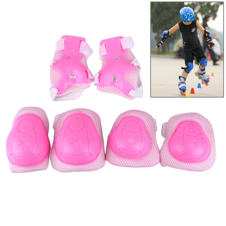 Set di protezioni per pattini a rotelle, ginocchiere, gomiti e polsi 6 in 1, Gear Sets(Dark Blue), Gear Sets(Purple), Gear Sets(Blue), Gear Sets(Pink), Gear Sets(Black)