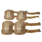 Set ginocchiere e gomitiere, Pads Set(Yellowish Brown)