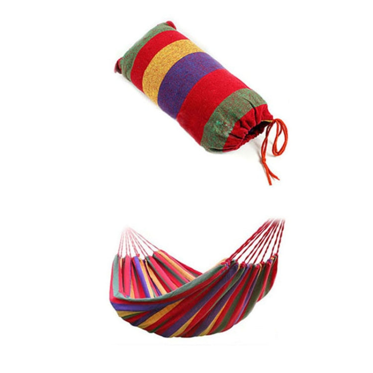 Amaca singola da campeggio in tela per esterni, dimensioni: 185 cm x 80 cm, 185cm x 80cm (Red), 260cm x 100cm (Blue)