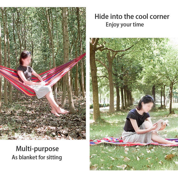 Amaca singola da campeggio in tela per esterni, dimensioni: 185 cm x 80 cm, 185cm x 80cm (Red), 260cm x 100cm (Blue)