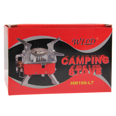Fornello da campeggio portatile con bruciatore a gas per picnic all'aperto, HM166-L7