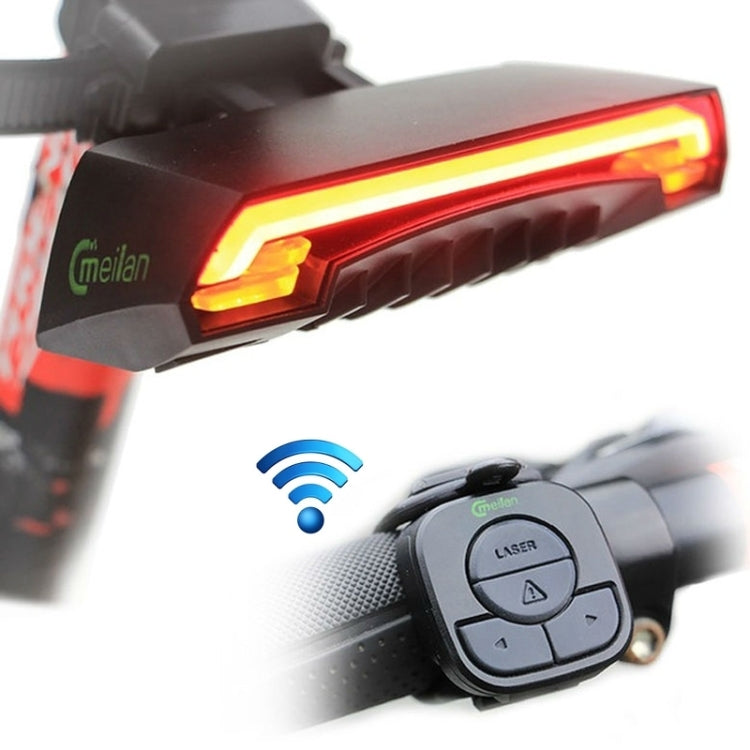 Lampada di coda laser Meilan X5 per bicicletta IPX4
