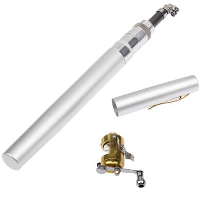 Canna da pesca stile penna, Circle Pulley Gold, Flywheel Silver, Flywheel Gold