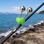10 accessori da pesca, campanelli gemelli, clip su canna da pesca, allarme esca da pesca, consegna colore casuale, Fishing Bait Alarm