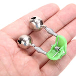 10 accessori da pesca, campanelli gemelli, clip su canna da pesca, allarme esca da pesca, consegna colore casuale, Fishing Bait Alarm