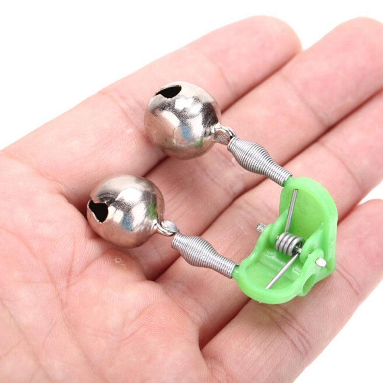 10 accessori da pesca, campanelli gemelli, clip su canna da pesca, allarme esca da pesca, consegna colore casuale, Fishing Bait Alarm