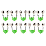 10 accessori da pesca, campanelli gemelli, clip su canna da pesca, allarme esca da pesca, consegna colore casuale, Fishing Bait Alarm