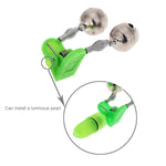 10 accessori da pesca, campanelli gemelli, clip su canna da pesca, allarme esca da pesca, consegna colore casuale, Fishing Bait Alarm