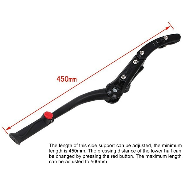 Cavalletto laterale regolabile per bici a doppia installazione per mountain bike
