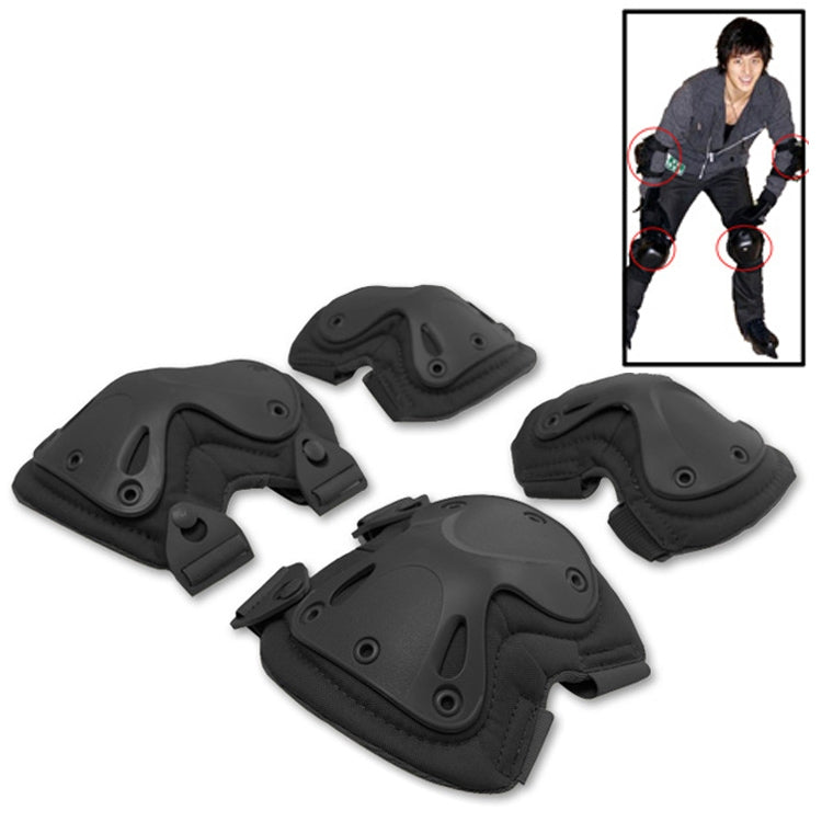 Ginocchiere e gomitiere protettive Hatch XTAK nere