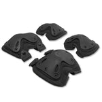 Equipaggiamento protettivo esclusivo per coppie a forma di X Hatch XTAK per ginocchia e gomiti, Pads Protective Gear(Black)