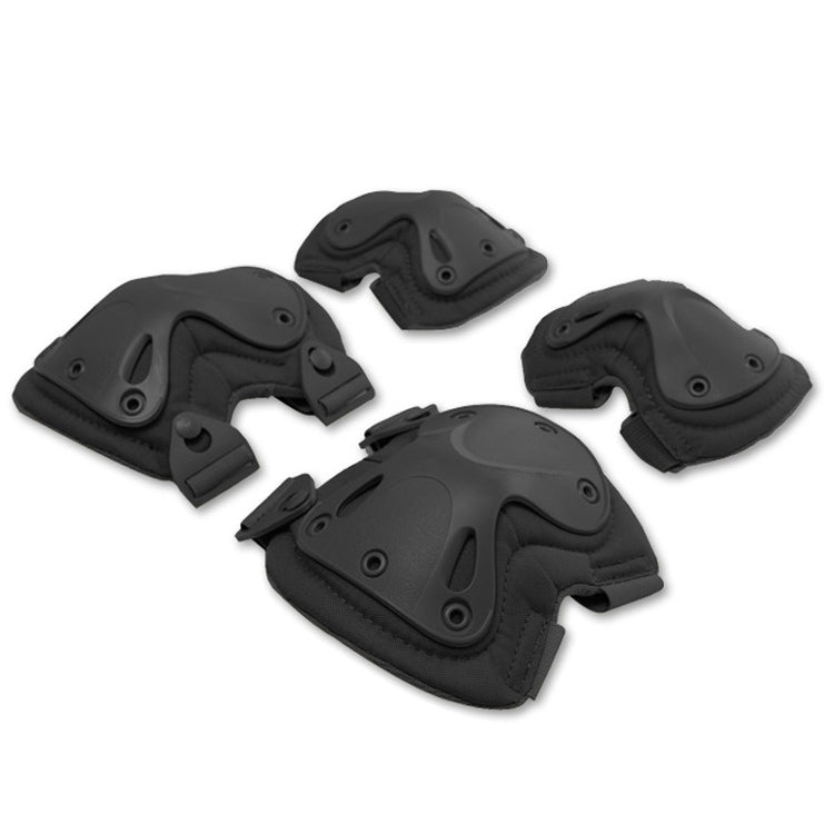 Equipaggiamento protettivo esclusivo per coppie a forma di X Hatch XTAK per ginocchia e gomiti, Pads Protective Gear(Black)