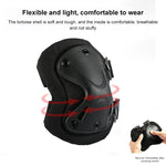 Equipaggiamento protettivo esclusivo per coppie a forma di X Hatch XTAK per ginocchia e gomiti, Pads Protective Gear(Black)
