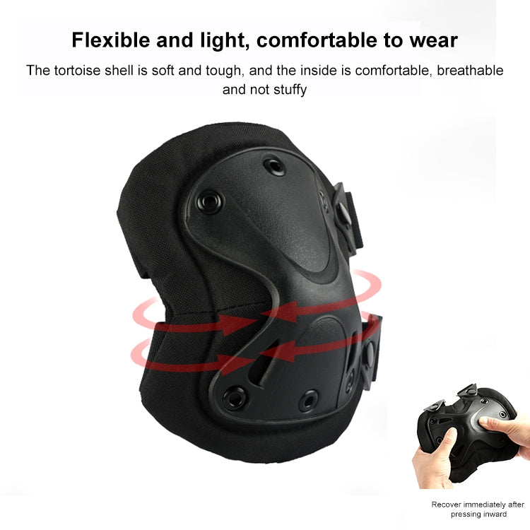 Equipaggiamento protettivo esclusivo per coppie a forma di X Hatch XTAK per ginocchia e gomiti, Pads Protective Gear(Black)