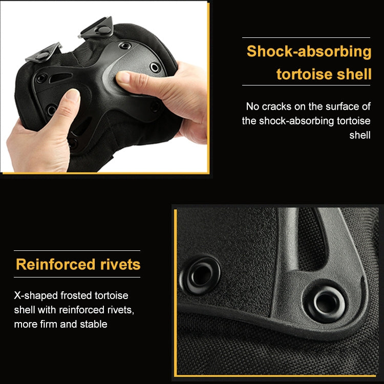 Equipaggiamento protettivo esclusivo per coppie a forma di X Hatch XTAK per ginocchia e gomiti, Pads Protective Gear(Black)