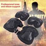 Equipaggiamento protettivo esclusivo per coppie a forma di X Hatch XTAK per ginocchia e gomiti, Pads Protective Gear(Black)