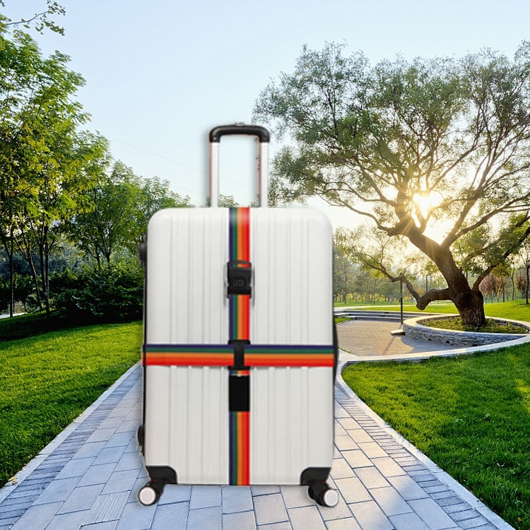 Tracolla per bagaglio Cintura incrociata Cintura da imballaggio regolabile Cintura con blocco password per valigia da viaggio