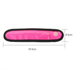 Torcia a LED con striscia polimerica a clip con indicatore luminoso a batteria, LED Magenta, LED Green, LED Orange