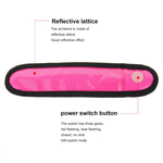 Torcia a LED con striscia polimerica a clip con indicatore luminoso a batteria, LED Magenta, LED Green, LED Orange