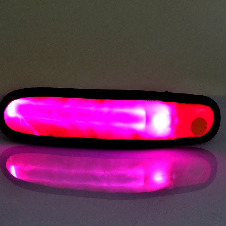 Torcia a LED con striscia polimerica a clip con indicatore luminoso a batteria, LED Magenta, LED Green, LED Orange