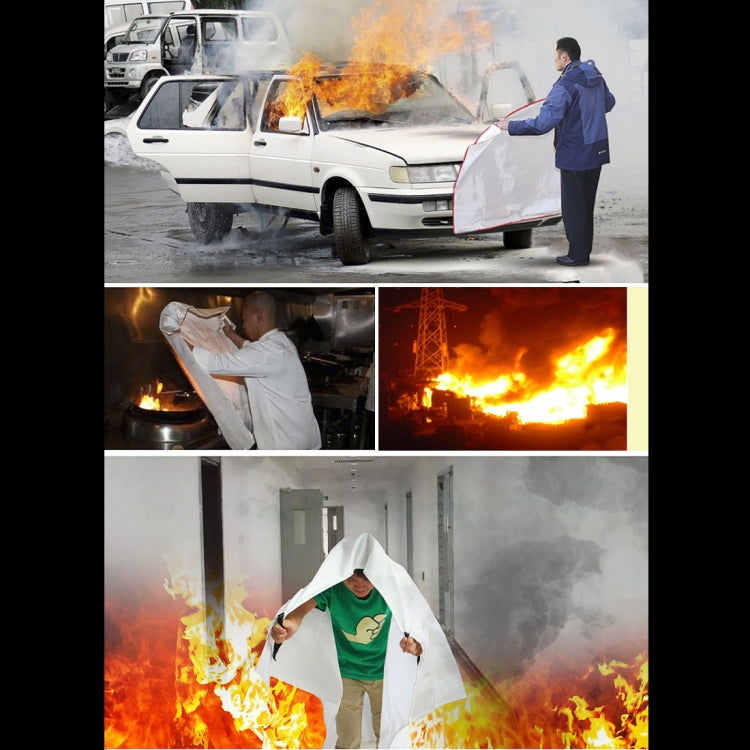 Tenda per estintori di protezione di sicurezza per ricovero per coperta antincendio di sopravvivenza di emergenza, dimensioni: 1 * 1 m, Size: 1x1m