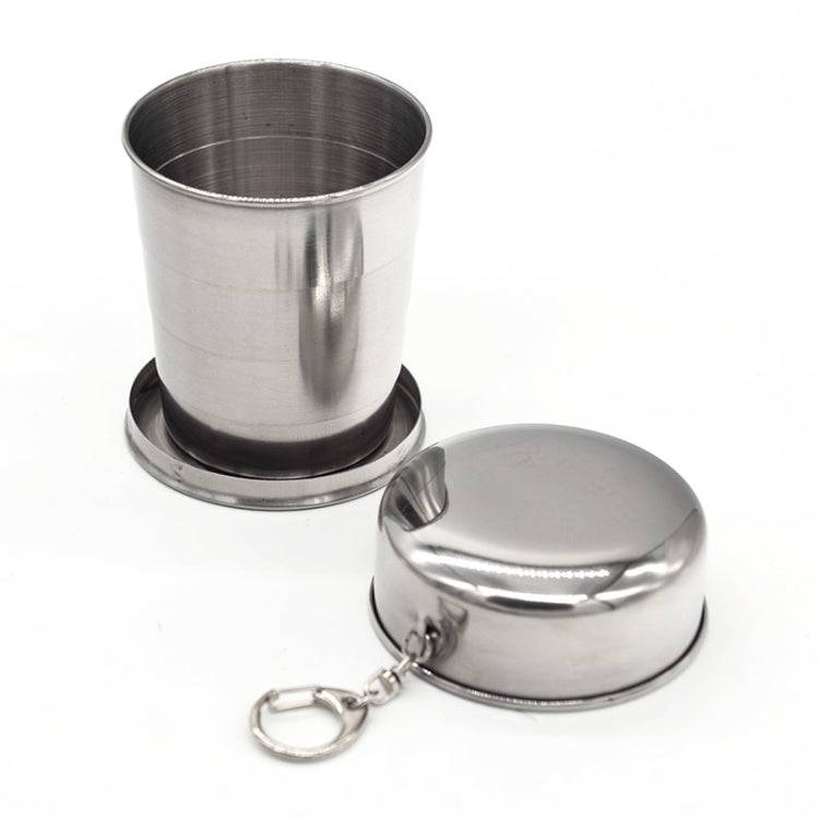 Dimensioni della tazza da esterno retrattile in acciaio inossidabile: 85 x 72 x 72 mm (grande), Size: 85 x 72 x 72 mm