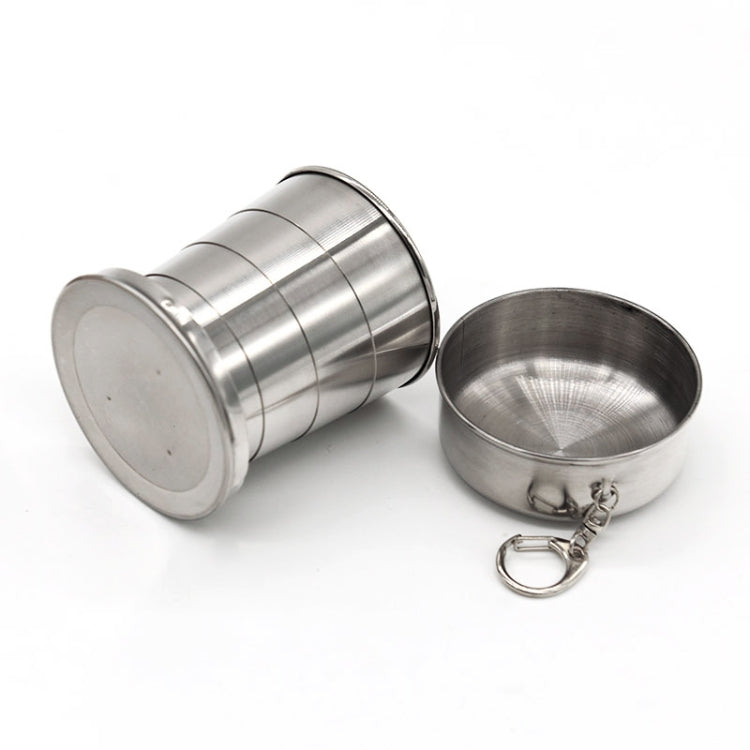 Dimensioni della tazza da esterno retrattile in acciaio inossidabile: 85 x 72 x 72 mm (grande), Size: 85 x 72 x 72 mm