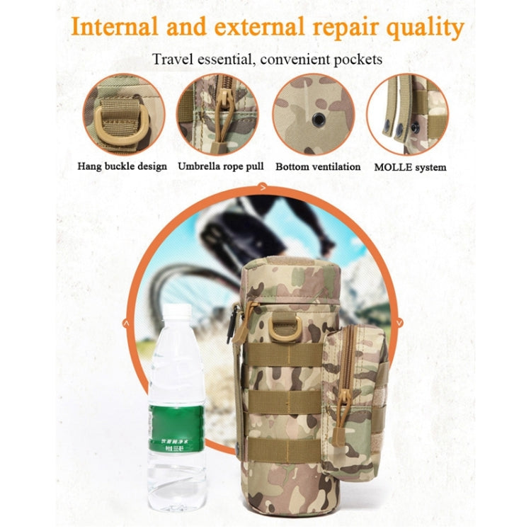 Tasche generali portatili regolabili a forma di bollitore, Yellowish Brown, Camouflage Kettle, Black
