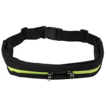 Marsupio sportivo impermeabile elastico in vita con due tasche, marsupio con cerniera, Green, Sports+Orange, Blue, Sports+Black, Magenta