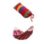 Amaca da campeggio in tela per esterni con allargamento singolo a strisce rosse, dimensioni: 190 cm x 100 cm, 190cm x 100cm (Red)