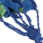 Amaca da campeggio in tela per esterni con allargamento singolo a strisce blu, dimensioni: 190 cm x 100 cm, 190cm x 100cm (Blue)