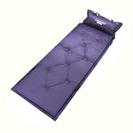 Materassino gonfiabile automatico a prova di umidità con cuscino, 183x57x2.5cm Purple, 183x57x2.5cm Green