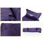 Materassino gonfiabile automatico a prova di umidità con cuscino, 183x57x2.5cm Purple, 183x57x2.5cm Green