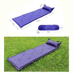 Materassino gonfiabile automatico a prova di umidità con cuscino, 183x57x2.5cm Purple, 183x57x2.5cm Green