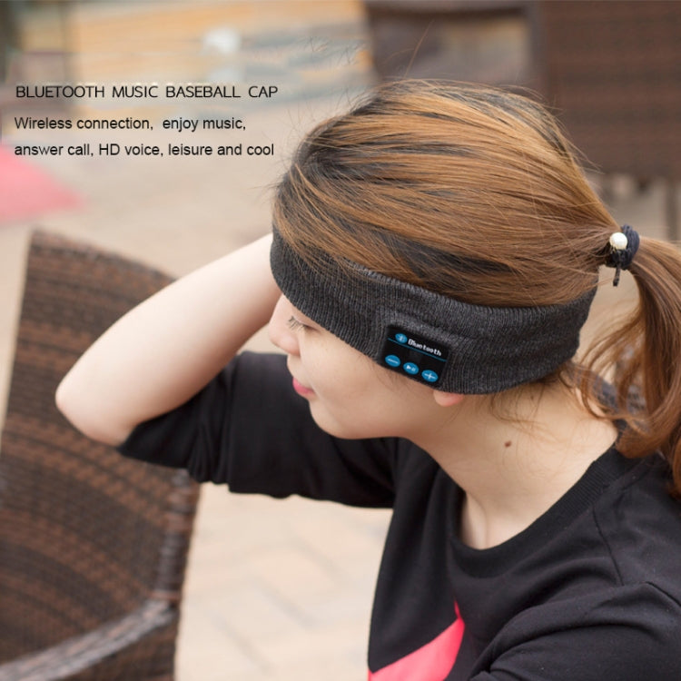 My-Call Bluetooth V5.0 Headsfree Fascia per capelli sportiva Copricapo musicale per iPhone 6 e 6s / iPhone 5 e 5S / iPhone 4 e 4S e altri dispositivi Bluetooth, usic Headwear Black, Music Headwear Dark Gray, Music Headwear Grey