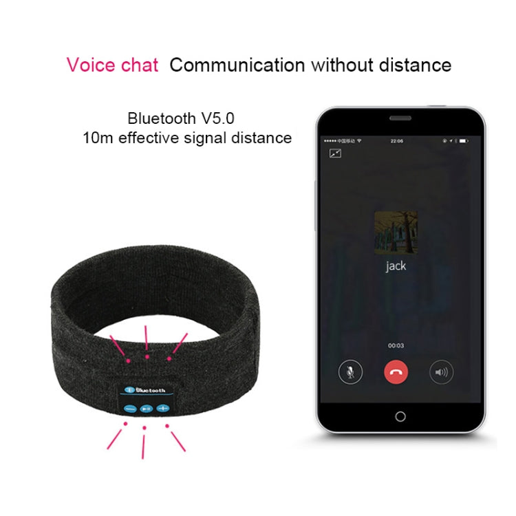 My-Call Bluetooth V5.0 Headsfree Fascia per capelli sportiva Copricapo musicale per iPhone 6 e 6s / iPhone 5 e 5S / iPhone 4 e 4S e altri dispositivi Bluetooth, usic Headwear Black, Music Headwear Dark Gray, Music Headwear Grey
