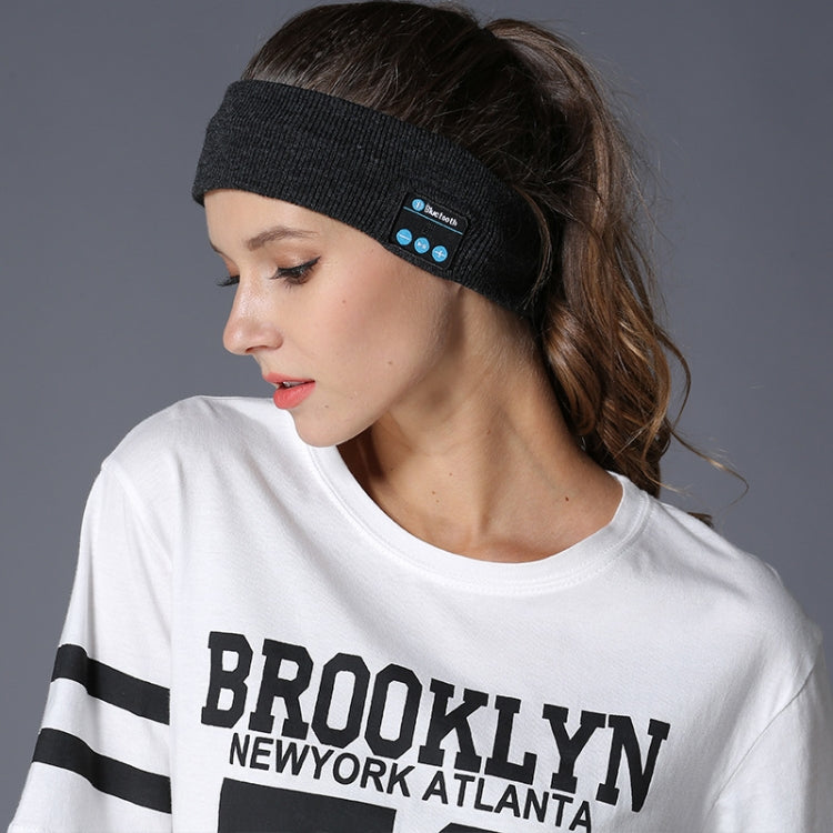 My-Call Bluetooth V5.0 Headsfree Fascia per capelli sportiva Copricapo musicale per iPhone 6 e 6s / iPhone 5 e 5S / iPhone 4 e 4S e altri dispositivi Bluetooth, usic Headwear Black, Music Headwear Dark Gray, Music Headwear Grey