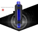 AQY-093 Fanale posteriore per bici a LED ricaricabile tramite USB rimovibile