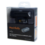 MC-QD001 Luce a LED luminosa in alluminio ricaricabile da 180 lumen tramite USB con supporto per manubrio