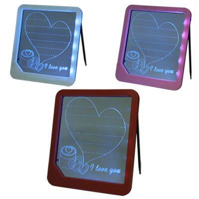 Tabellone messaggi a LED con luce 23,4x20,6x3,2 cm
