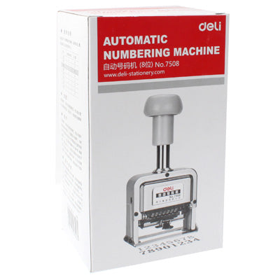 Numeratore automatico in materiale metallico ad alte prestazioni (codice 8), 8 Code