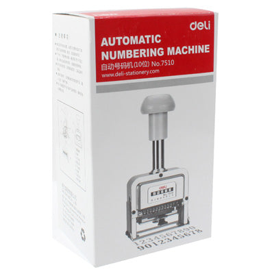 Numeratore automatico in materiale metallico ad alte prestazioni (codice 10), 10 Code