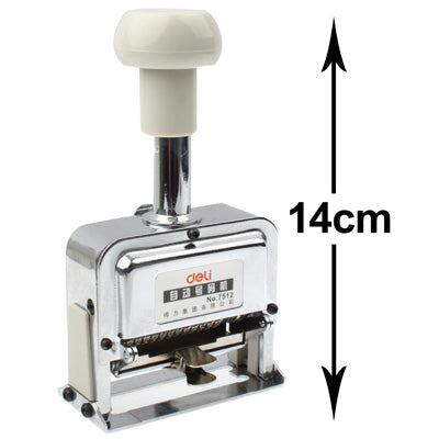 Numeratore automatico in materiale metallico ad alte prestazioni (codice 12), 12 Code